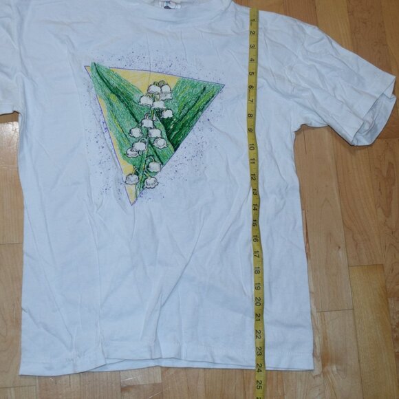 CARIBBEAN DREAM Women's sz L "Lilly of the Valley" T-Shirt - Excellent - Picture 3 of 5